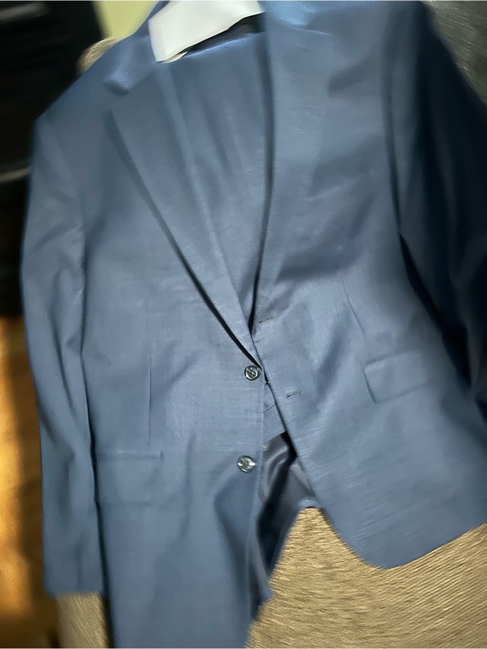 Tommy Hilfiger Men's Blue Two-Button Suit Jacket